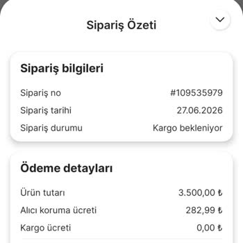 Kargo Gecikmesi Ve Canlı Destek Yanıtsızlığı Nedeniyle 3.782,99 TL İadesi Talebi