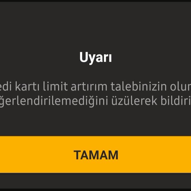 VakıfBank Kredi Kartı Limit Artışı Reddine Maruz Kalıyorum