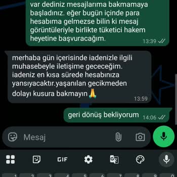Öykü Wear'den İade Gecikmesi Ve İletişim Sorunu