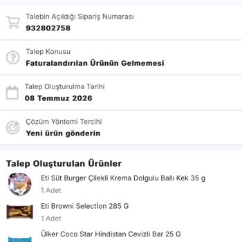 Ödenen Ürünler Eksik, Müşteri Hizmetinden Geri Dönüş Yok