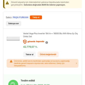 Yeni Aldığım Klimanın Motoru Arızalı Ve Değişim Reddedildi, Servis Süreci Durma Noktasına Geldi