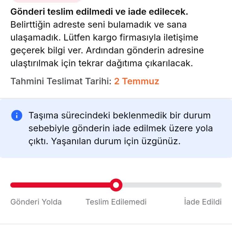 Sürat Kargo Botanik Şubesinde Kargo Bekletildi Ve İade Edildi