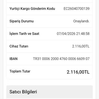 2.116 TL Ödememin Hesaba Yatırılmaması Ve Açıklama Talebi