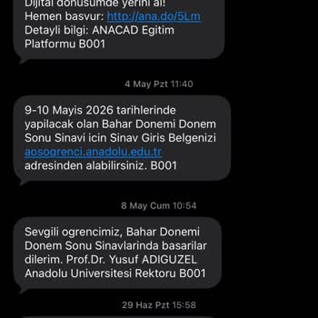 SMS Bildirimi Yapılmadığı İçin Yaz Okulu Kaydını Kaçırdım Ve Bir Yılım Uzadı