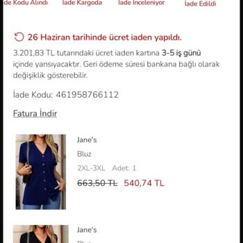 LCW Mobil Uygulamasında Moda Yakamoz Alışverişi İçin 3.201,83 TL İade Yansımıyor