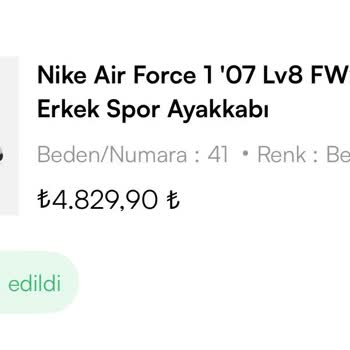 Nike Air Force 1 Ayakkabısının Açılan Burnu Ve Barçın’ın Kullanıcı Hatası İddiası