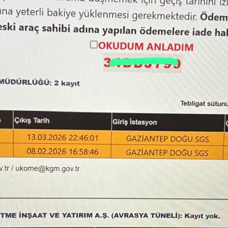 Geçikmeli Yansıtılan Zamlı HGS Ücretlerinin İptali Ve Açıklama Talebi