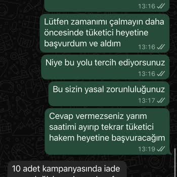 Yanlış Ürün Ve Kumaş İçeriği Uyuşmazlığı Nedeniyle İade Reddi Ve 600 TL Vade Farkı Talebi
