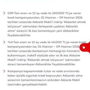 Akbank’ın 0,99% Kampanyası Uygulanmadı Ve Yanıltıcı Bilgilendirme