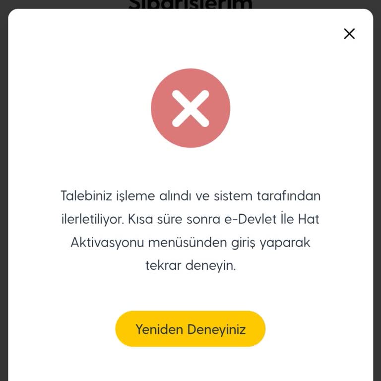 Turkcell Sim Kart Aktivasyonunda E-Devlet Onay Hatası Ve Çözüm Eksikliği