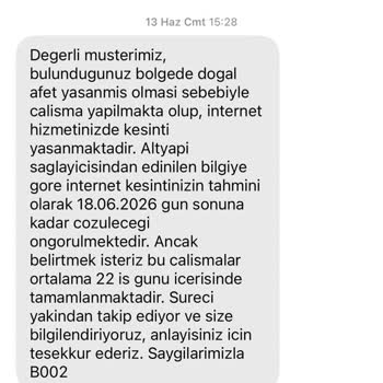 Millenicom'da Sürekli Bağlantı Kopmaları Ve Ertelenen Onarım Tarihleri Nedeniyle Ücret İadesi Talebi