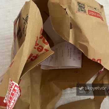 Domates Sapı Ve Islak Kola Arby's Siparişinde Hijyen Ve Paketleme Sorunu