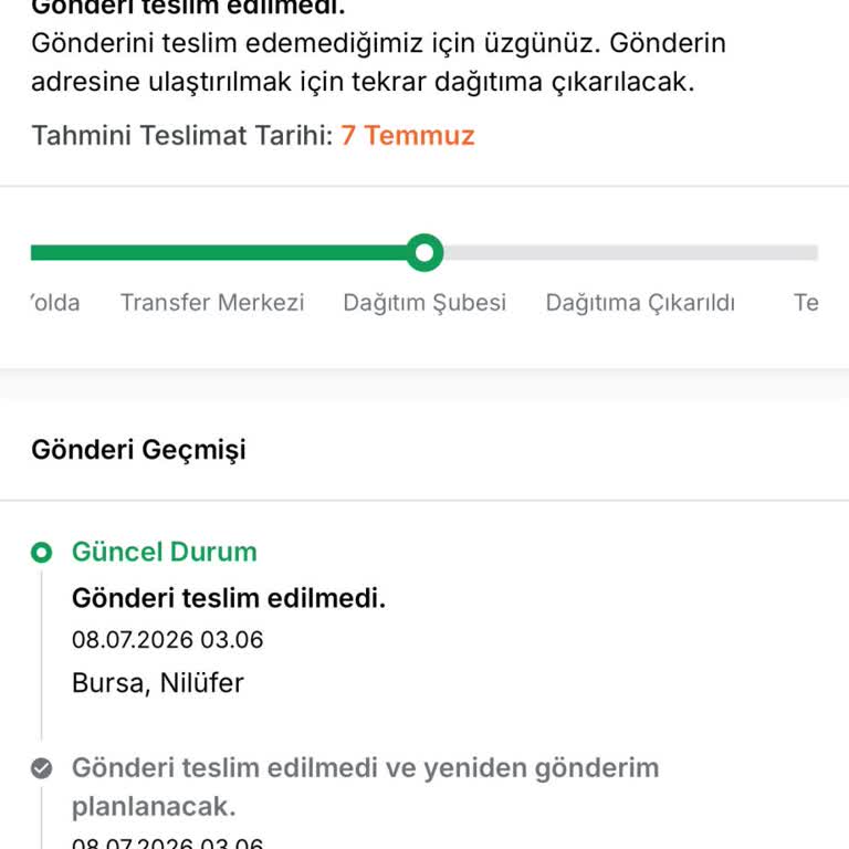 Teslim Edilemeyen Kargo Ve Cevapsız Müşteri Hizmetleri