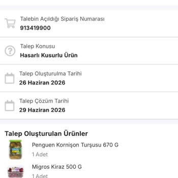 Migros Hemen'de Bozuk Sebze Ve Meyve Ürünleri Ve Geciken Müşteri Yanıtı
