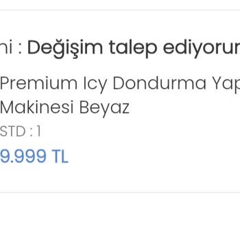 Paslanmaz Çelik Karıştırma Haznesi Sorunu Ve Ücret İadesi Sonrası Fiyat Artışı Şikayeti
