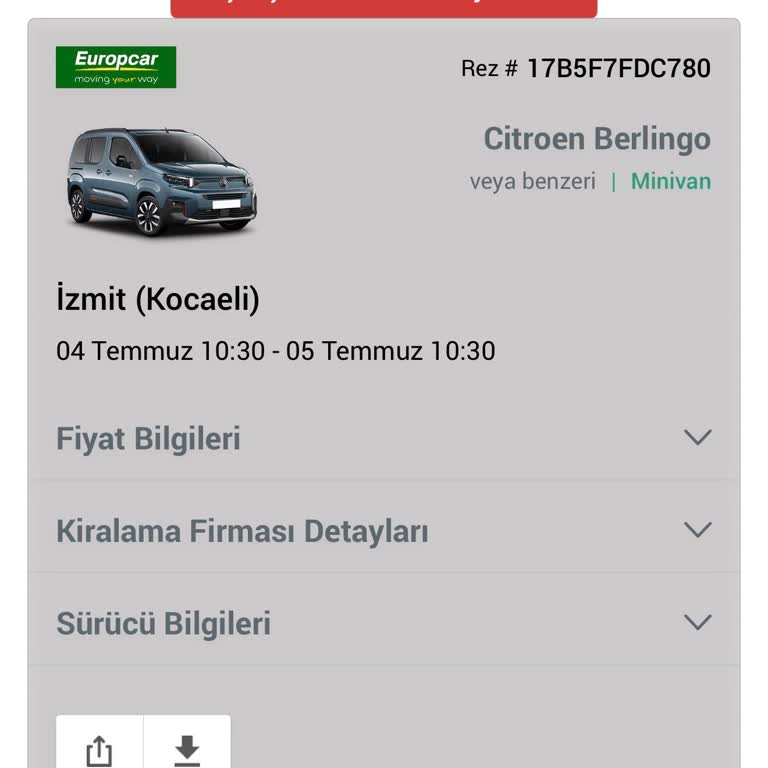 Ehliyet Kırığı Nedeniyle Kullanılamayan Araç İçin 2.200 TL İade Reddi