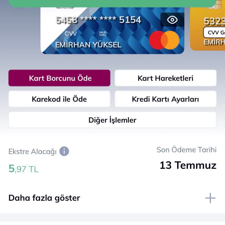 Tam Ödeme Yaptığım Kredi Kartım Hâlâ Kullanıma Kapalı
