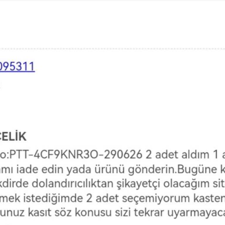 Epttavm + Sheri Home Şikayeti
