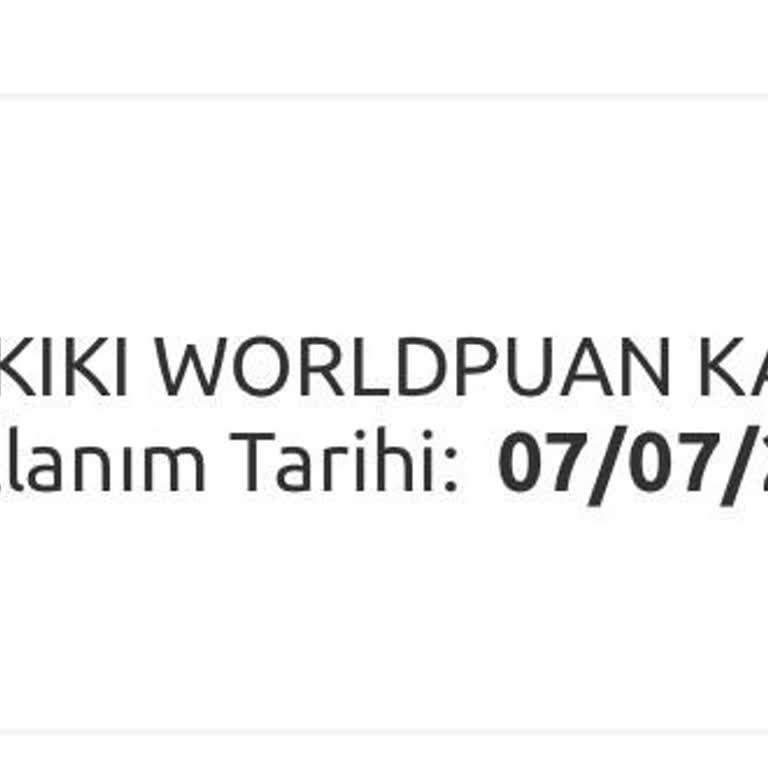 World Puanlarımın Açıklamasız Geri Alınması Ve İade Talebi