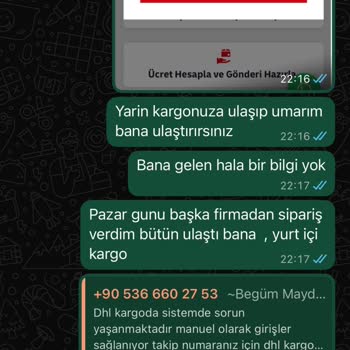DHL Kargo Altınoluk Şubesinde Teslimat Sorunu Ve Yanıltıcı Bilgilendirme