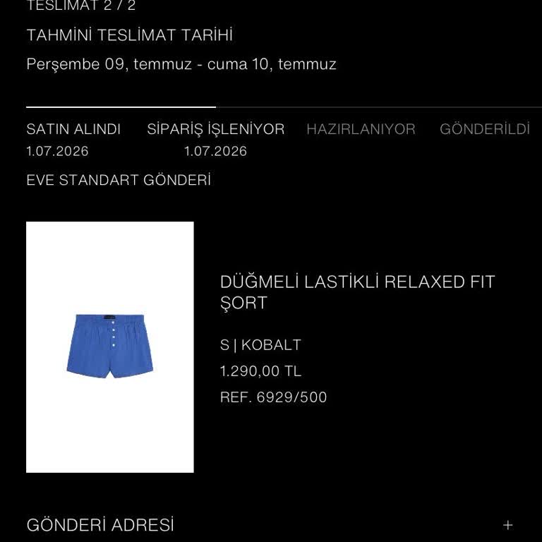 Zara Siparişim İşleniyor Aşamasında Takılı Kaldı Ve Teslimat Gecikti