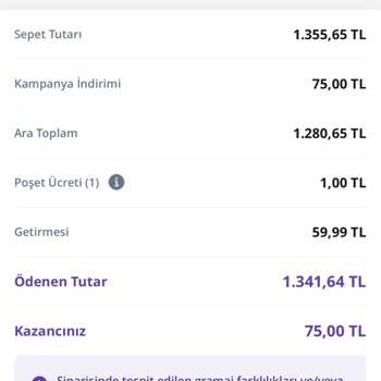 Getir Çarşı’da Teslim Edilmeyen Kuruyemiş Siparişi Ve İade Talebi