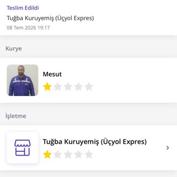 Getir Çarşı’da Teslim Edilmeyen Kuruyemiş Siparişi Ve İade Talebi