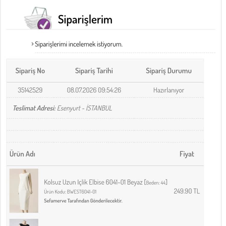 Üç Gün Geçmesine Rağmen Sipariş Kargoya Verilmedi Ve Müşteri Hizmetleri Ulaşılamıyor