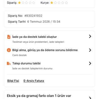 Teslim Edilmeyen Uludağ Gazoz İçin Ücret İadesi Talebi