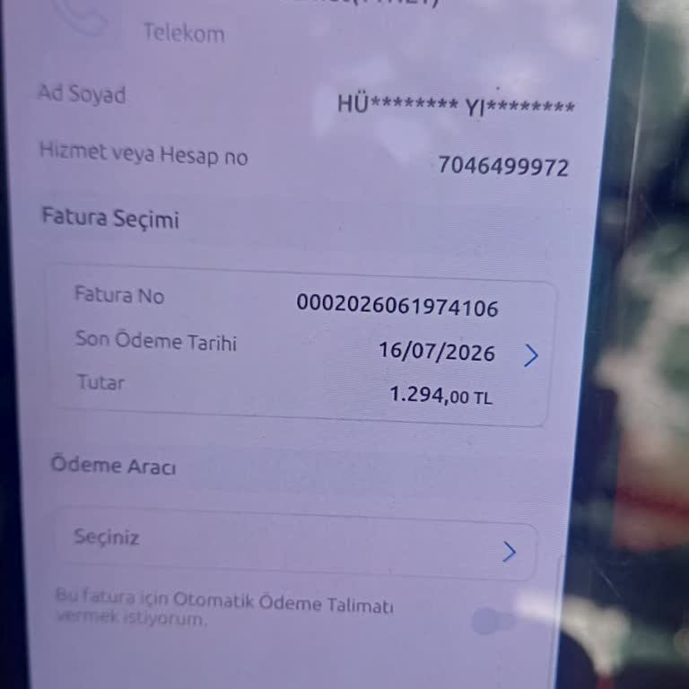 Tarif Değişikliği Onaylanmadı, 1300 TL Faturam Haksız