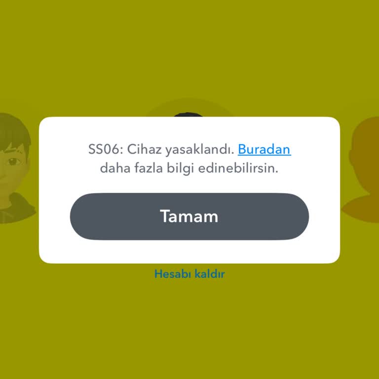 İkinci El Telefonumda Snapchat Erişim Engeli
