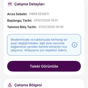 TurkNet Gigafiber İnternet Kesintisi Ve Arıza Kayıtlarındaki Aksaklıklar