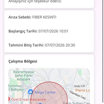 TurkNet Gigafiber İnternet Kesintisi Ve Arıza Kayıtlarındaki Aksaklıklar