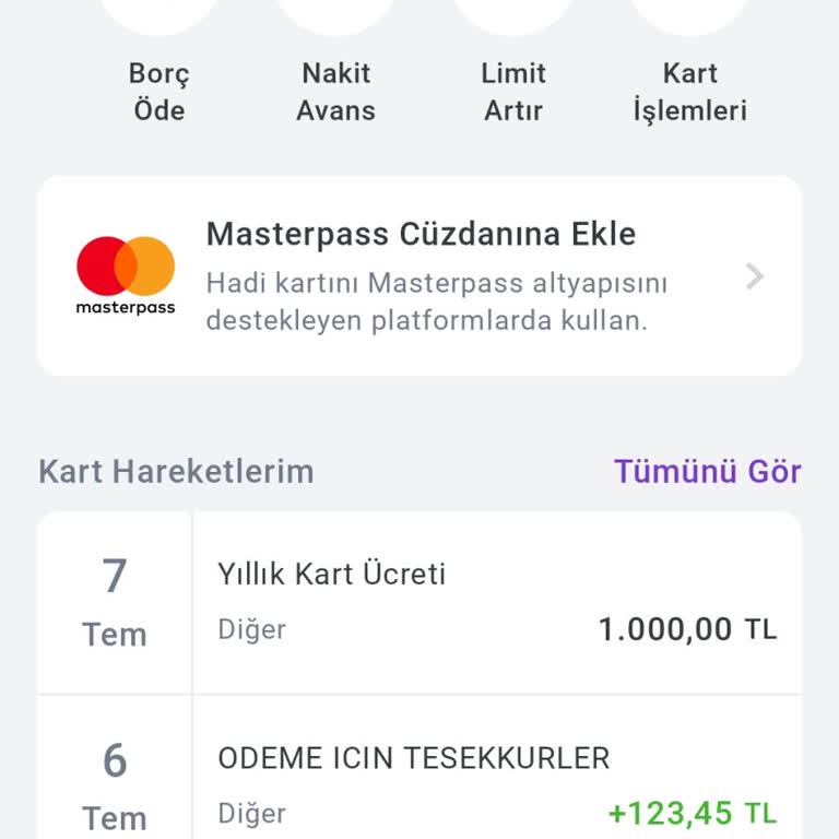 Kesilen Kart Aidatı Ve Müşteri Hizmetlerinden Yetersiz Açıklama