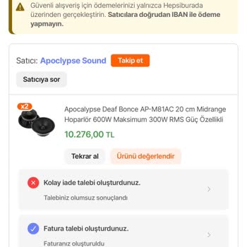 Hepsiburada’da Sahte Ürün Satışı Ve İade Reddi