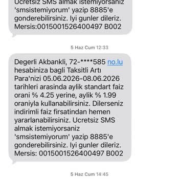 Akbank Taksitli Artı Para Kampanya SMS’inde Vaat Edilen %1,99 Faizin Uygulanmaması