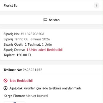 İçinde Yabancı Maddeler Olan Su Damacanası Ve Reddedilen İade