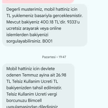 Dost Ultra Paketi Aktif Edilmedi, Ücret Çekildi