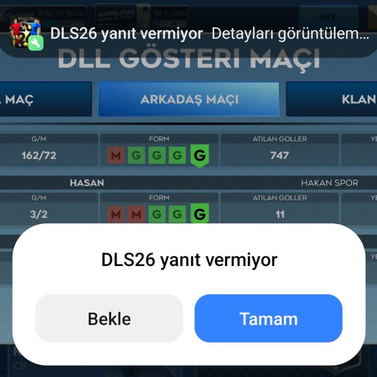 Dream League Soccer 2026’de Donma Ve Kasma Problemi
