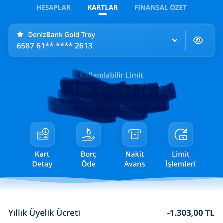 Denizbank Bonus Troy Kredi Kartı Yıllık Ücret İade Talebi