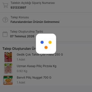 Faturada Görünen Ürünler Teslim Edilmedi Ve İade Talebi