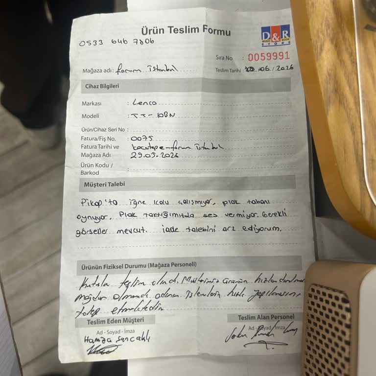 Arızalı Pikap Ve Reddedilen İade Talebi Sonrası Tek Taraflı Ses Sorunu