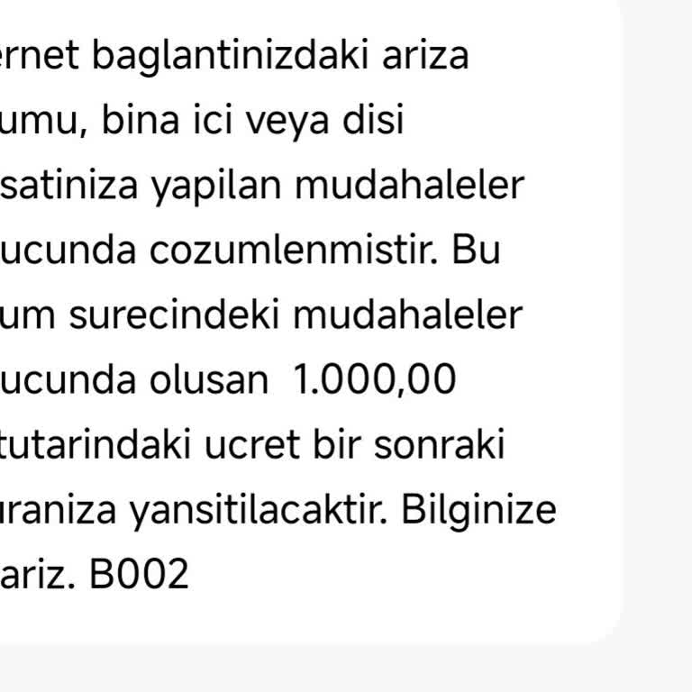 Kablo Değişimi Yok, 1000 TL Ücret Talebi Haksız Ve İptal Edilmeli