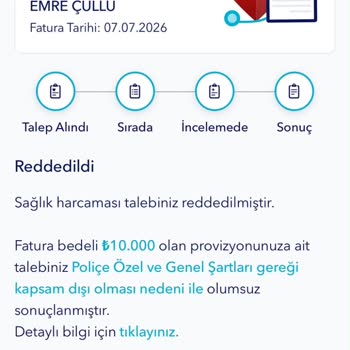 Anlaşmasız Kurumda Pev Alçılama Ücreti İçin Geri Ödeme Reddi