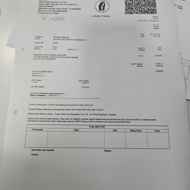 Ayıplı Akıllı Saat Tekrarlanan Tamir Sorunları Ve Ücret İadesi