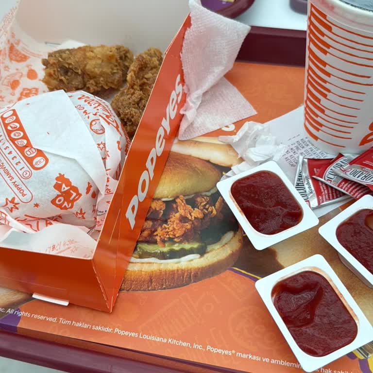 Yeni Açılan Popeyes Şubesinde Pişmemiş Ürün Ve Uzun Bekleme