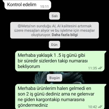 Siparişim 12 Gün Geçmesine Rağmen Gelmedi Ve Ücret İadesi Bekliyor