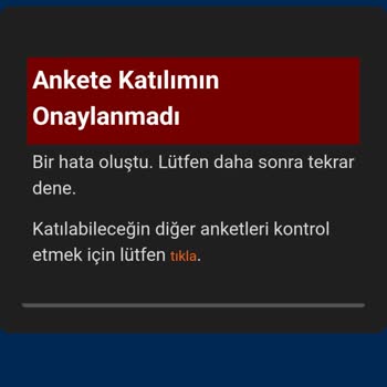 Anket Katılımı Hatası: Ödül Yüklenmedi Ve Zaman Kaybı
