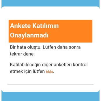 Anket Katılımı Hatası: Ödül Yüklenmedi Ve Zaman Kaybı