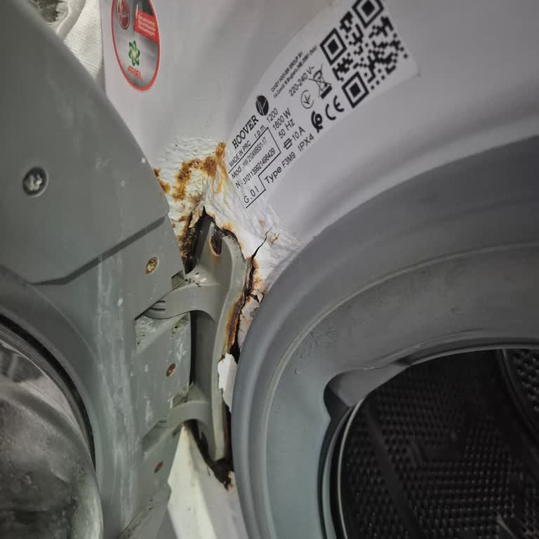Hoover Çamaşır Makinesinde Ses Ve Pas Sorunları Garanti Kapsamında Onarım Talebi